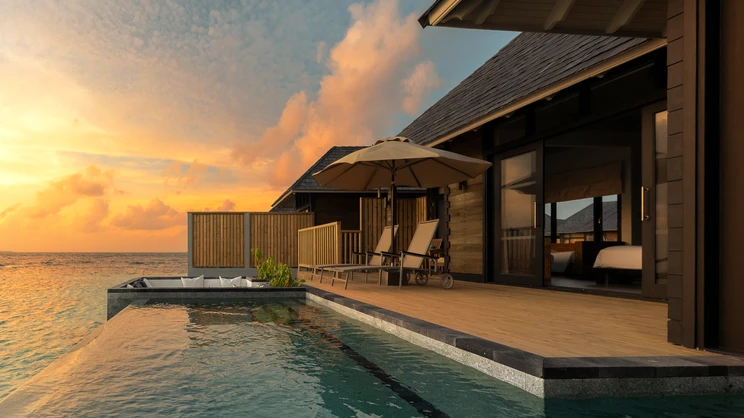 Sunset Horizon Water Villa with Pool